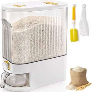 Nouveau Distributeur de Riz en Plastique Écologique de 11,5 kg, Sûr pour les Aliments, Anti-Insectes, Anti-Humidité, Anti-Poussière, Sans Besoin de Presser - Product Image 2