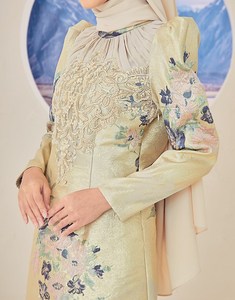 SIPO Eid 2023 nueva llegada musulmán Abaya conjunto Malasia ropa de mujer 2 piezas Abaya trajes Baju kurung venta al por mayor ropa islámica - Product Image 6