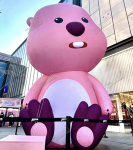 Globo Publicitario de Alta Calidad Zhenmei, Color Rosa, Mascota LOPPY, Ideal para Inauguración de Tiendas y Campañas de Marketing - Product Image 6