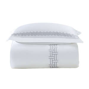 Juegos de sábanas esponjosas Juegos de cama Edredón Algodón de lujo de alta calidad Tejido blanco 100% Tela de algodón 40 Moderno 50 Juegos 4 piezas - Product Image 1