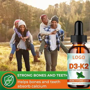Капли витамина D3 + K2 способствуют усвоению кальция, поддерживающие здоровье скелета, обеспечивают защиту сердечно-сосудистой системы - Product Image 2