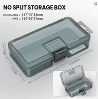 Boîte de rangement en plastique transparent AIRAJ, différents styles, articles en stock, pour fournitures artistiques, petites pièces, outils, vis.