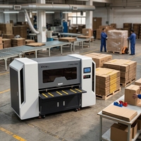 Imprimante numérique automatique haute vitesse à passage unique, machine d'impression de carton grand format, imprimante de carton de 1200 mm de largeur