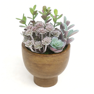 Planta Suculenta Artificial Decorativa con Hojas Multicapa en Degradado, que Agrega una Textura Voluminosa para Realzar la Decoración Cálida - Product Image 1