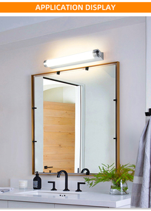 Applique murale LED moderne argentée pour salle de bain, luminaire mural élégant pour la maison - Product Image 4