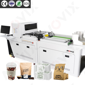 NOVIX 다기능 포장 인쇄 기계 판지 및 부직포 종이 컵 팬 냅킨 파우치를위한 Doypack 단일 패스 프린터 - Product Image 1