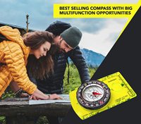 Perlengkapan mendaki berkemah lainnya navigasi berkemah kantung canggih Hiking Backpacking kompas Orienteering kompas Logo kustom