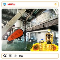 Machine Industrielle de Traitement d'Huile de Tournesol 10 Tonnes par Jour, Machine d'Extraction d'Huile de Tournesol par Solvant