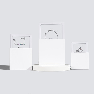 Custom Logo PE Film Suspension Packaging for Jewelry <b>Sliding</b> Jewelry Boxes for Paper Bracelet Earring Drawer Jewellery Storage - Product Image 6