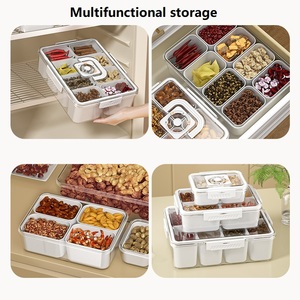 Nhiều Thông số kỹ thuật công suất lớn ngăn nhựa thực phẩm lưu trữ <span class=keywords><strong>container</strong></span> cho nhà bếp - Product Image 2