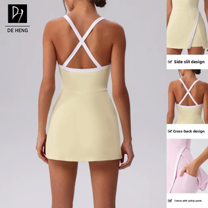 Conjuntos Deportivos Deheng Tops con Logotipo Personalizado, Espalda Descubierta, para Correr, Yoga, Fitness, Casuales, Ajustados, para Mujer - Product Image 2