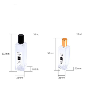 Wholesale 1ml 2ml 3ml 5ml 10ml Clear Square Shape <b>Perfume</b> Container with Cap <b>Roll</b> <b>on</b> Screen Printed Glass Bottles - Product Image 6