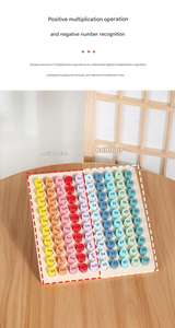 COMMIKI enfants Table colorée jouet éducatif 99 <span class=keywords><strong>tableau</strong></span> mathématique enfants <span class=keywords><strong>tableau</strong></span> d'apprentissage arithmétique pratique table de <span class=keywords><strong>mathématiques</strong></span> pour les étudiants - Product Image 4