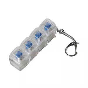 Porte-clés en plastique anti-stress jouet mécanique clavier interrupteur <span class=keywords><strong>Tetris</strong></span> créatif porte-clés - Product Image 1