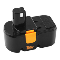 Paket BARU untuk Baterai Ryobi 18V 4.8Ah 18 Volt Ni-Mh P100 13022 ABP1801 4800mAh Baterai Nikel Isi Ulang