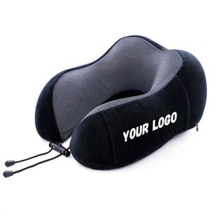 Ensemble de masque pour les yeux, coussin de repos et oreiller de voyage en mousse à mémoire de forme en U 3-en-1 rafraîchissant - Product Image 1