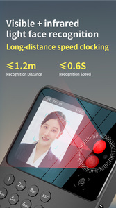 Système de pointage d'assistance personnel autonome Comet avec reconnaissance faciale, empreinte digitale et mot de passe, lecteur USB, capacité de 120 000 enregistrements, pour le suivi du <span class=keywords><strong>temps</strong></span> de travail en bureau - Product Image 4