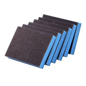 Diamond Abrasive Sponge Pad 10x7x1.2cm Square Blue For Pot Cleaning Rust Removal Kitchen Use - Product Image 1