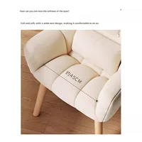 Chaise d'ordinateur minimaliste, pivotante à 360°, rembourrage en latex, confortable pour une longue durée de siège, chaise de bureau, chaise de bureau, dossier de canapé