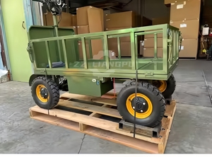 Storage Electric Platform <strong>Trolley</strong> Flatbed <strong>4</strong> <strong>Wheel</strong> Truck Electric Camping <strong>Trolley</strong> - Product Image 3