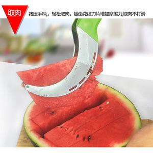 Cortador de sandía de acero inoxidable, juego de 6 piezas, cuchara para melón, divisor de frutas, herramienta de cocina, fácil de limpiar, solo lavar a mano - Product Image 5