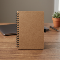 Cuaderno de Ejercicios Cobble, Formato B6/B5, 100 Hojas, Encuadernado en Espiral, Hecho de Cartón Reciclado y Papel de Piedra, para Uso Escolar, Modelo 107733-1