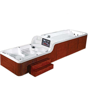 2022 BG-6613 लक्जरी सर्फ आयताकार ऊपर जमीन स्विमिंग पूल के साथ मालिश - Product Image 1