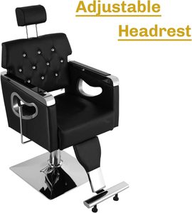 Factory <strong>Cheap</strong> Black Leather Haircut <strong>Styling</strong> <strong>Chair</strong> Metal <strong>Barber</strong> <strong>Chair</strong> Hydraulic Hair <strong>Chair</strong> for Salon Furniture - Product Image 4