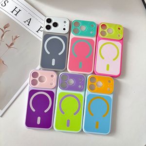 เคสโทรศัพท์แม่เหล็กสองสีสำหรับ iPhone 18/17 Pro Max, เลนส์คริสตัล 16 ชิ้น, ป้องกันเต็มรูปแบบ 15 ชิ้น, ป้องกันการกระแทก 14 ชิ้น - Product Image 6
