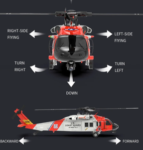 Hélicoptère télécommandé <span class=keywords><strong>Uh60</strong></span> Black Hawk Yuxiang F09-S Intelligent Gps Anti-Flying Positioning Retour automatique Cadeau de vacances - Product Image 6
