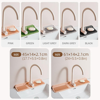 Tapis anti-éclaboussures en silicone pour robinet d'évier de cuisine, design moderne et durable