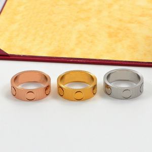 Новое роскошное дизайнерское кольцо-гвоздь из нержавеющей стали с позолотой 18 карат для мужчин и женщин, коллекция <span class=keywords><strong>2026</strong></span> года - Product Image 6