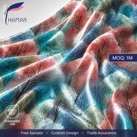 Tissu satiné en twill 100% polyester, imprimé numérique, respirant, doux et lisse, pour robe et costume femme