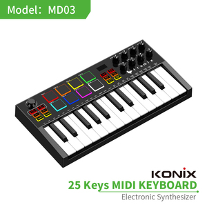 Profesional 25 teclas Digital electrónico <span class=keywords><strong>Midi</strong></span> teclado estudio <span class=keywords><strong>Usb</strong></span> <span class=keywords><strong>Midi</strong></span> controlador Plug and Play para amantes de la música - Product Image 4