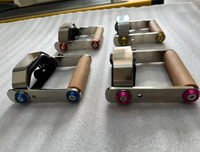 Poignée de tirage latéral en acier inoxydable avec poignée en bois pour machine à câble réglable, accessoire de poulie de gym, prix de gros