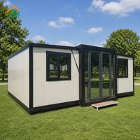 Maison conteneur extensible 20ft 40ft pliable écologique mobile design moderne du milieu du siècle pour habitation, bureau et projets d'exportation