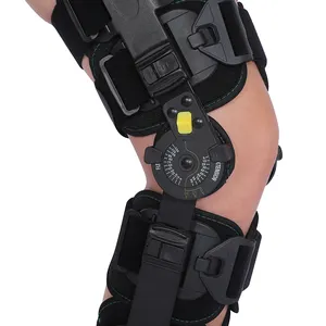可调式OA Rom膝撑矫形成人腿撑带棉尼龙防护康复专业风格