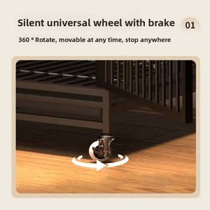 Grande <span class=keywords><strong>cage</strong></span> pliable robuste en métal pour animaux de compagnie avec roues et plateau Premium <span class=keywords><strong>Animal</strong></span> Control Square Cat Housing Cat Cabinet - Product Image 6