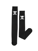 Medias de látex desechables de invierno estilo gótico punk con diseño de esqueleto y rosas, por encima de la rodilla, para cosplay y fiestas.