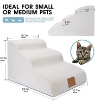 Nouvelle rampe de couverture amovible pour chien pour lit haut échelle de rampe en mousse pour animaux de compagnie