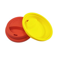 Couvercle de tasse de café, en Silicone, réutilisable, en forme de dôme, caoutchouc, de qualité alimentaire, 4 pièces
