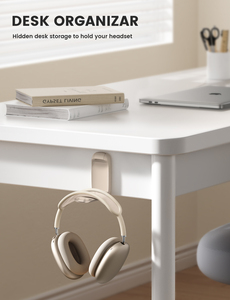 Soporte para Auriculares Lamicall STDH01 de Fácil Instalación, Plegable, para Debajo <span class=keywords><strong>del</strong></span> Escritorio, con Gancho Adhesivo, Ahorra Espacio - Product Image 3