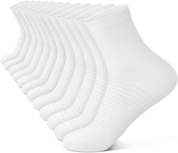 Chaussettes de course à compression avec ventilation en maille pour hommes et femmes, chaussettes de performance athlétiques