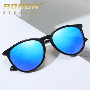Aoron-gafas de <span class=keywords><strong>sol</strong></span> polarizadas para hombre, montura circular redonda, venta directa de fábrica, UV400, 4171 - Product Image 4