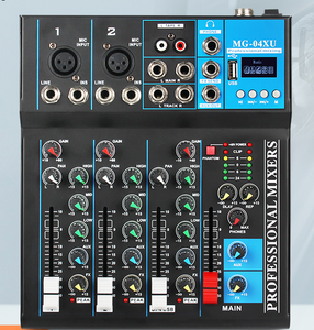 Nouveau MG-04 4 canaux métal numérique spectacle contrôle Mini original mixage <span class=keywords><strong>musique</strong></span> DJ Mix Show pour <span class=keywords><strong>Youtube</strong></span> - Product Image 2