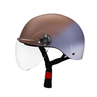 Casque de moto demi-casque scooter été quatre saisons universel homme et femme casque de sécurité scooter casque dégradé
