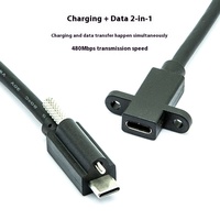 Type C 3.1 Gen2 mâle à femelle cordon USB C câble d'extension câble de données simple vis verrouillage tresse blindage pour caméras ordinateurs