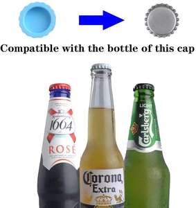Kunden spezifisches Logo Silikon flasche Tops Utensilien für Glas Bier Wein Getränke flaschen abdeckungen Tasse Kondom kappen - Product Image 2