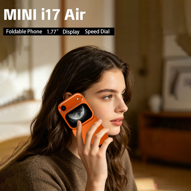 Wholesale MINI I17 Air Flip Phone 1.77" Screen Multi-color Mini Foldable Cell Phone for Bulk Buyers