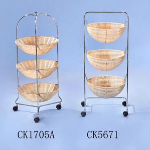 Multicouche Fruits En <span class=keywords><strong>Osier</strong></span> Panier De Rangement <span class=keywords><strong>Étagère</strong></span> - Product Image 1